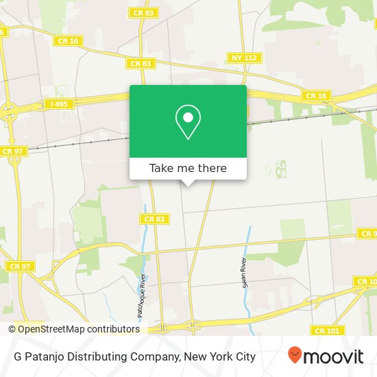 G Patanjo Distributing Company map