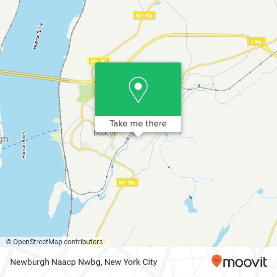 Mapa de Newburgh Naacp Nwbg