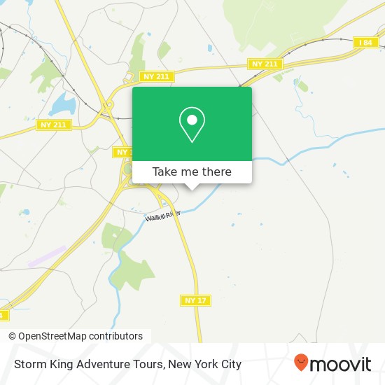 Mapa de Storm King Adventure Tours