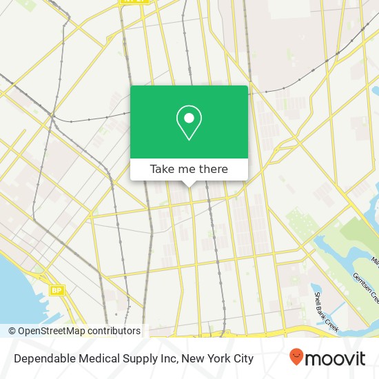 Mapa de Dependable Medical Supply Inc
