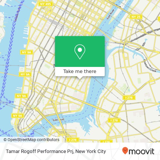 Tamar Rogoff Performance Prj map