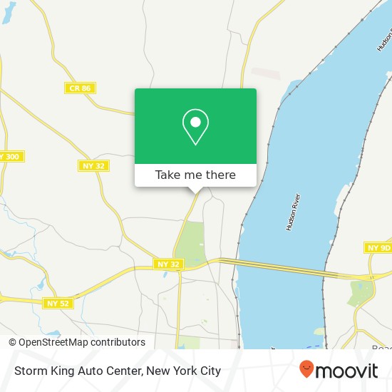 Storm King Auto Center map