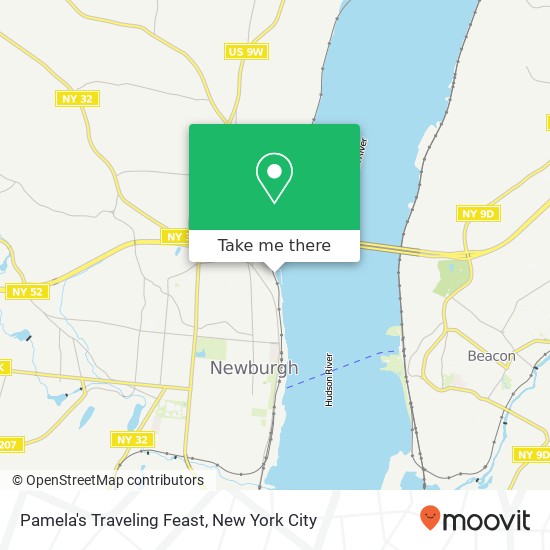 Pamela's Traveling Feast map