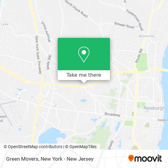 Green Movers map