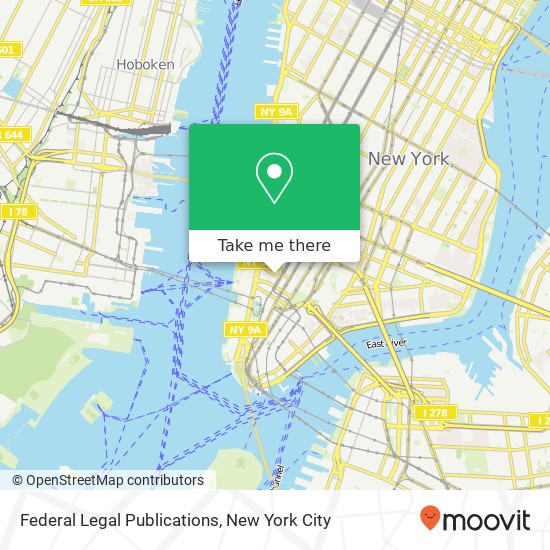 Mapa de Federal Legal Publications