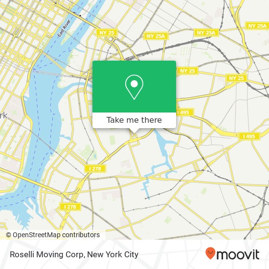 Roselli Moving Corp map