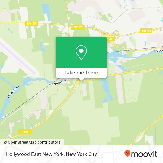 Mapa de Hollywood East New York