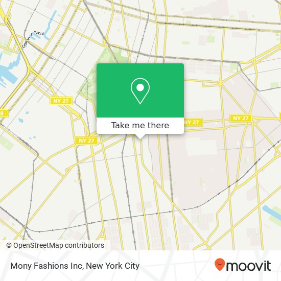 Mapa de Mony Fashions Inc