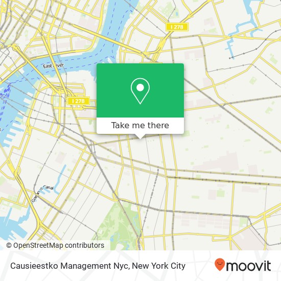 Mapa de Causieestko Management Nyc