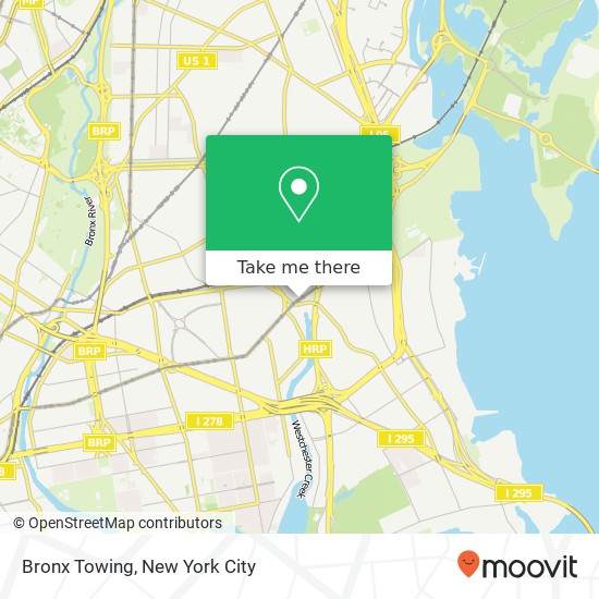 Mapa de Bronx Towing