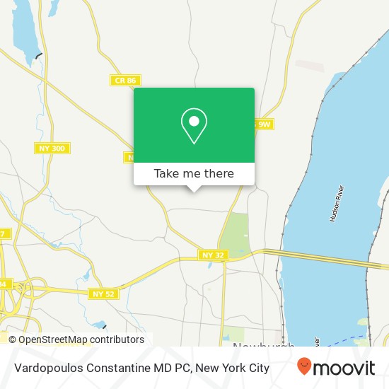 Vardopoulos Constantine MD PC map