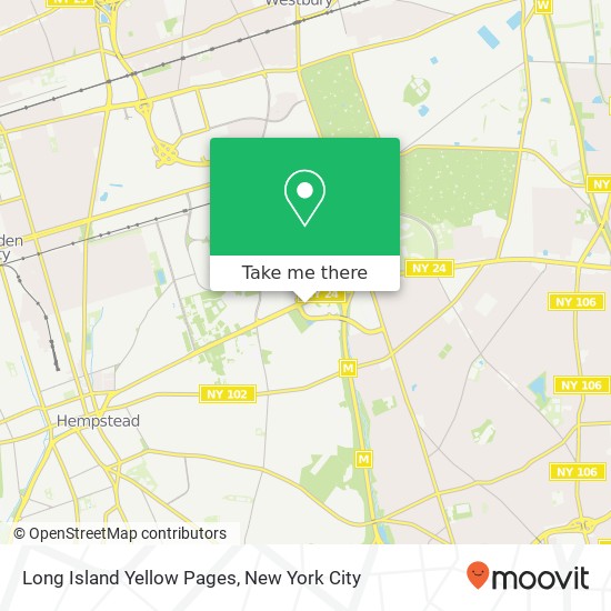 Long Island Yellow Pages map