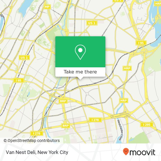 Van Nest Deli map