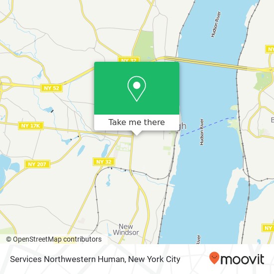 Services Northwestern Human map