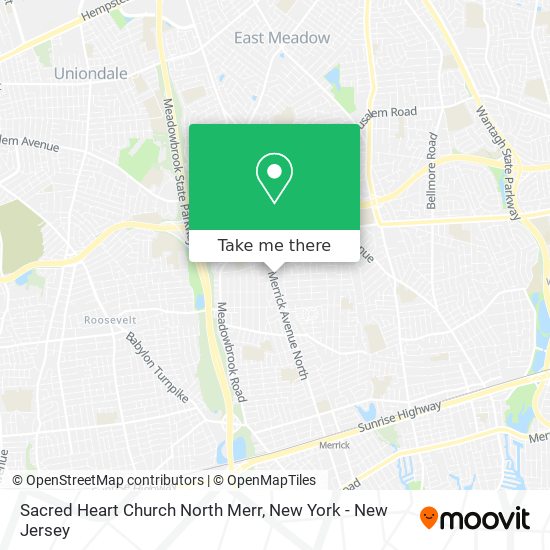 Sacred Heart Church North Merr map