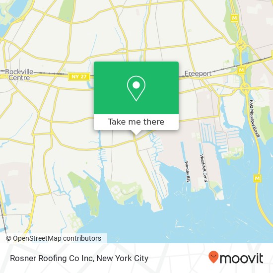 Rosner Roofing Co Inc map