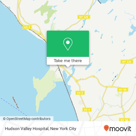 Hudson Valley Hospital map