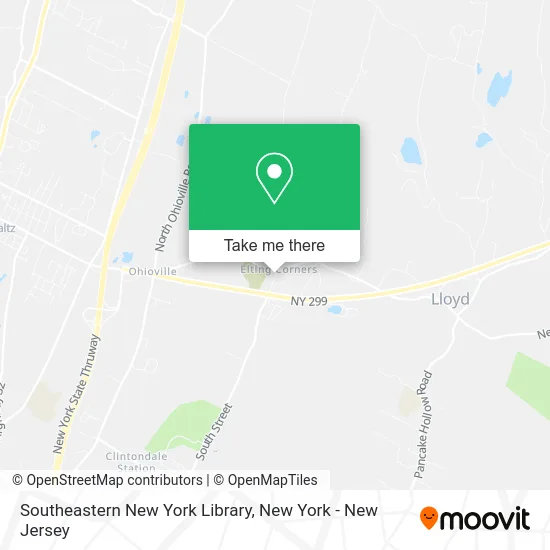Southeastern New York Library map