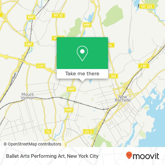 Ballet Arts Performing Art map