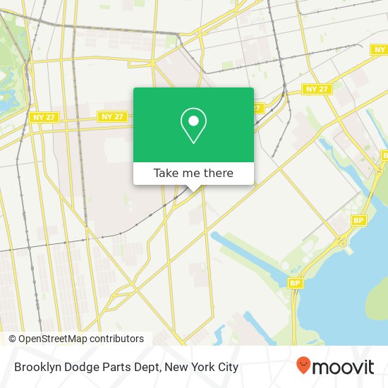 Mapa de Brooklyn Dodge Parts Dept