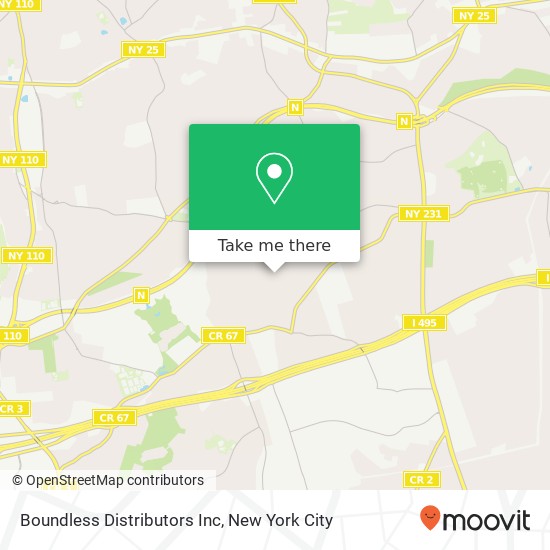 Boundless Distributors Inc map