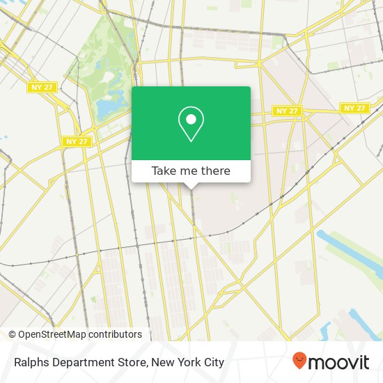 Ralphs Department Store map