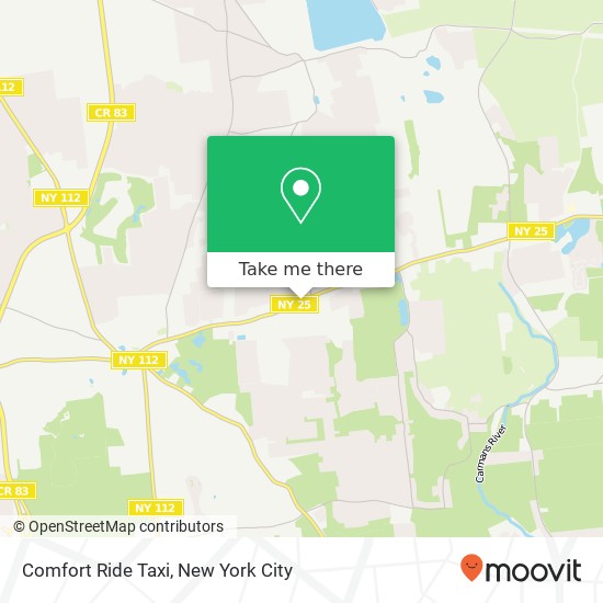 Mapa de Comfort Ride Taxi