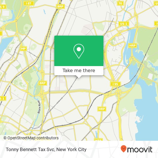 Mapa de Tonny Bennett Tax Svc