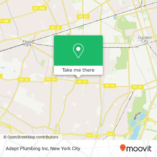 Mapa de Adept Plumbing Inc