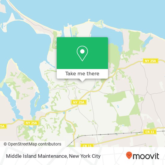 Mapa de Middle Island Maintenance