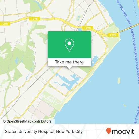Staten University Hospital map