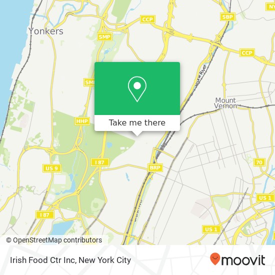 Mapa de Irish Food Ctr Inc