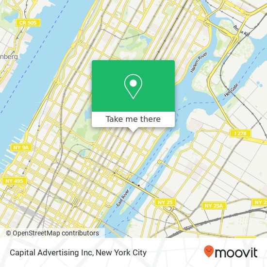 Capital Advertising Inc map