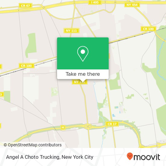 Angel A Choto Trucking map