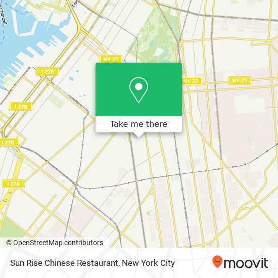 Mapa de Sun Rise Chinese Restaurant