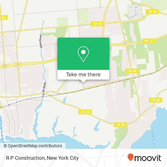 R P Construction map