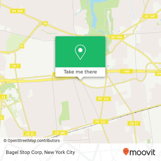 Mapa de Bagel Stop Corp