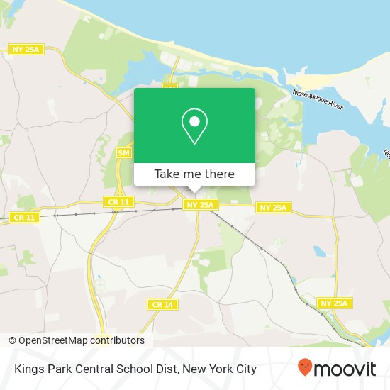 Mapa de Kings Park Central School Dist