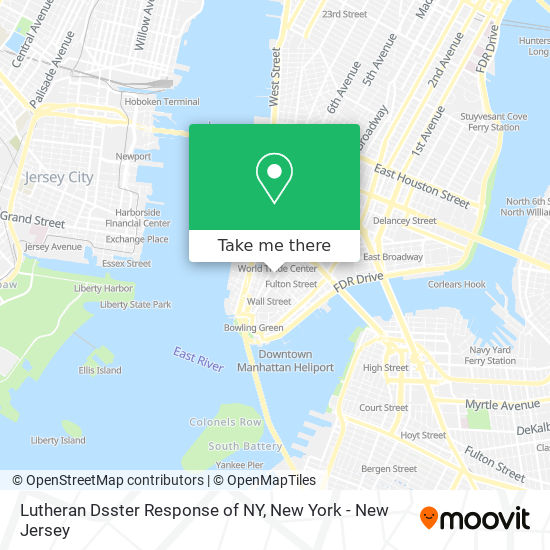 Mapa de Lutheran Dsster Response of NY