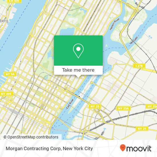 Morgan Contracting Corp map