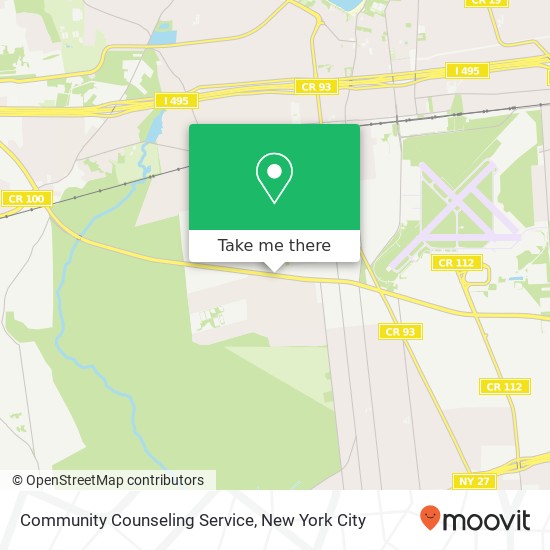 Community Counseling Service map