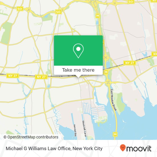 Michael G Williams Law Office map