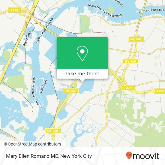 Mary Ellen Romano MD map