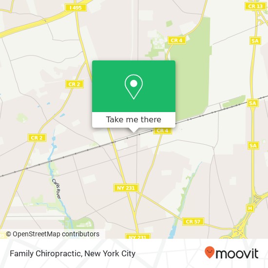 Family Chiropractic map