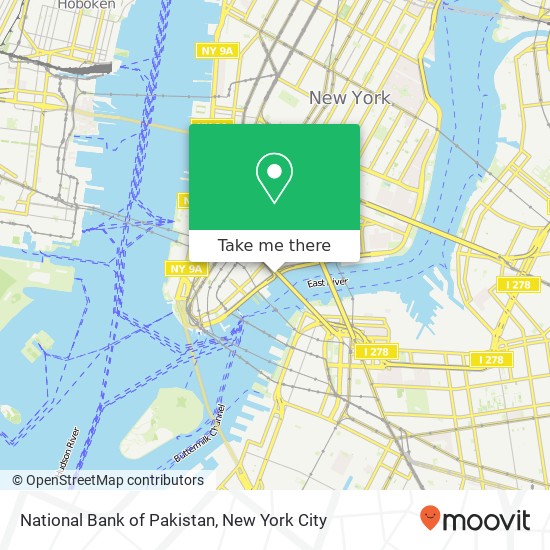 National Bank of Pakistan map