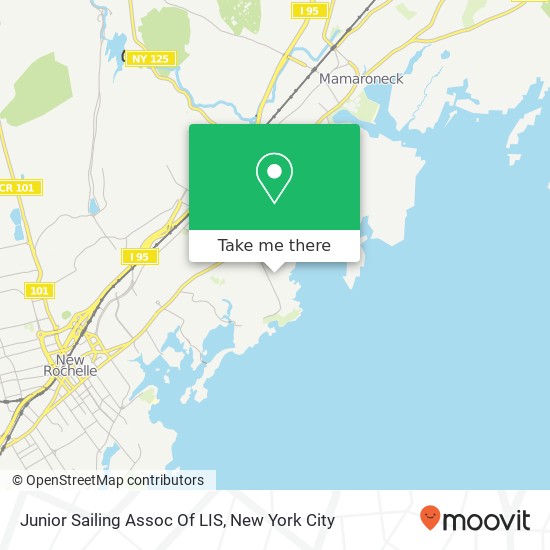 Junior Sailing Assoc Of LIS map