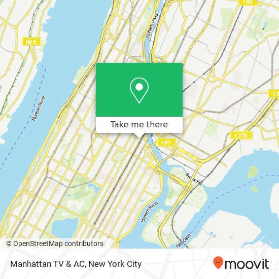 Mapa de Manhattan TV & AC