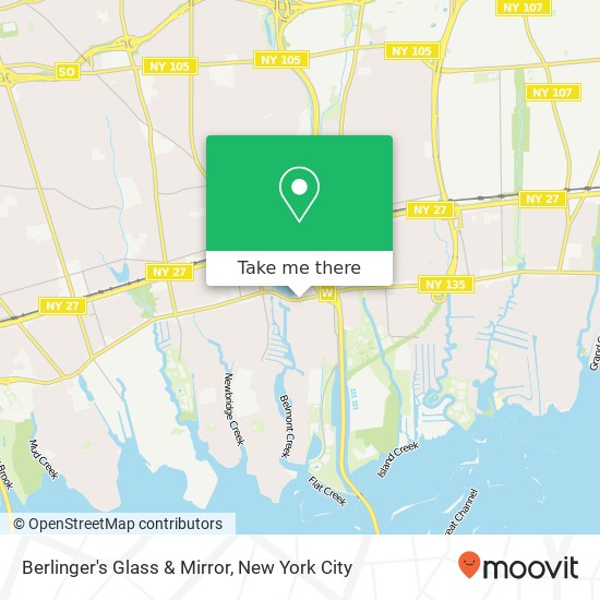 Mapa de Berlinger's Glass & Mirror