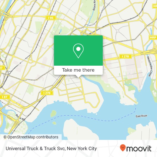 Mapa de Universal Truck & Truck Svc