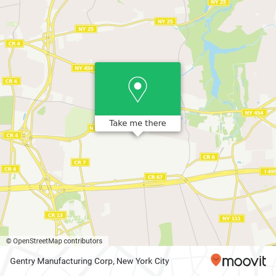 Gentry Manufacturing Corp map